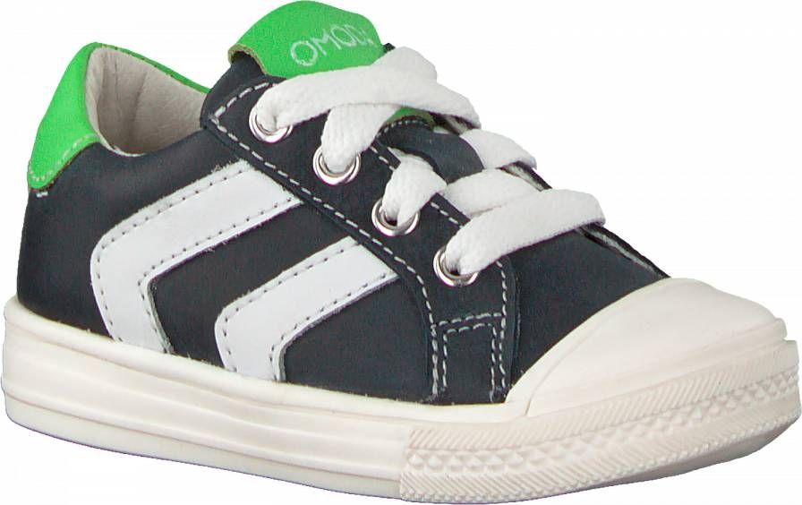 Omoda A0f500e6l_blckom Hoge sneakers Leren Sneaker Jongens Zwart -  Schoenen.nl