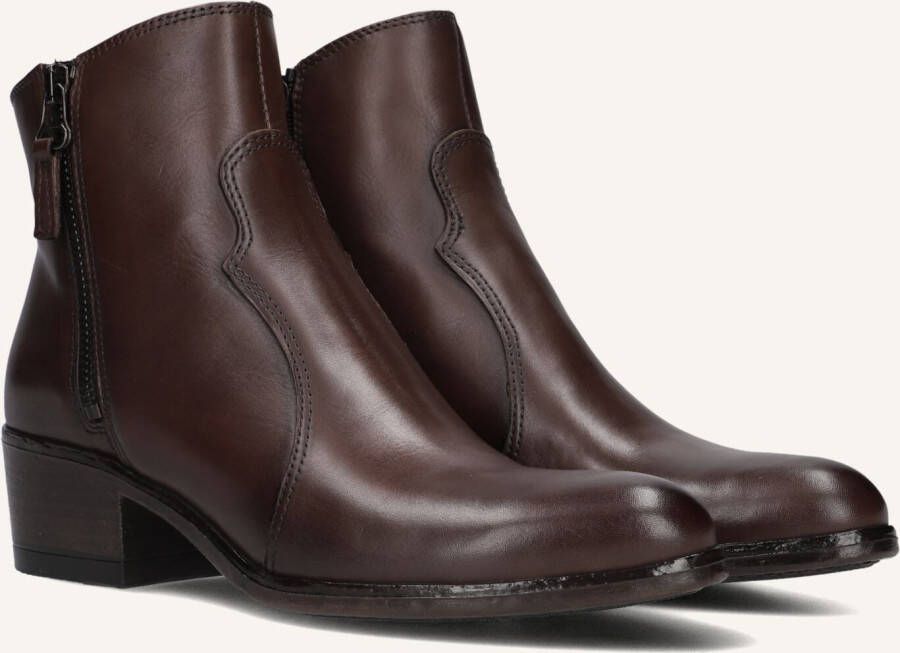 Omoda Badia Enkellaarsjes Enkelboots met rits Dames Bruin