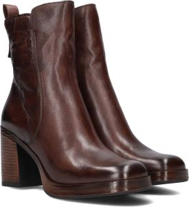 Omoda Mica Low Enkellaarsjes Enkelboots met rits Dames Bruin