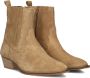 Omoda Moco-36 Enkellaarsjes Enkelboots met rits Dames Bruin - Thumbnail 1