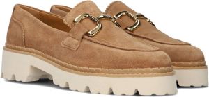 Omoda Bee Bold Loafers Instappers Dames Camel
