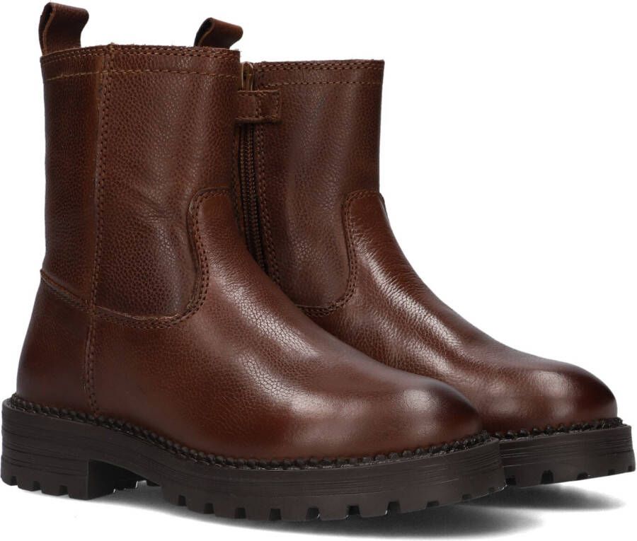 Omoda K001083 Enkelboots Enkellaarsjes Jongens Cognac