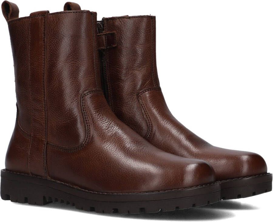 Omoda K001106 Enkelboots Enkellaarsjes Jongens Cognac