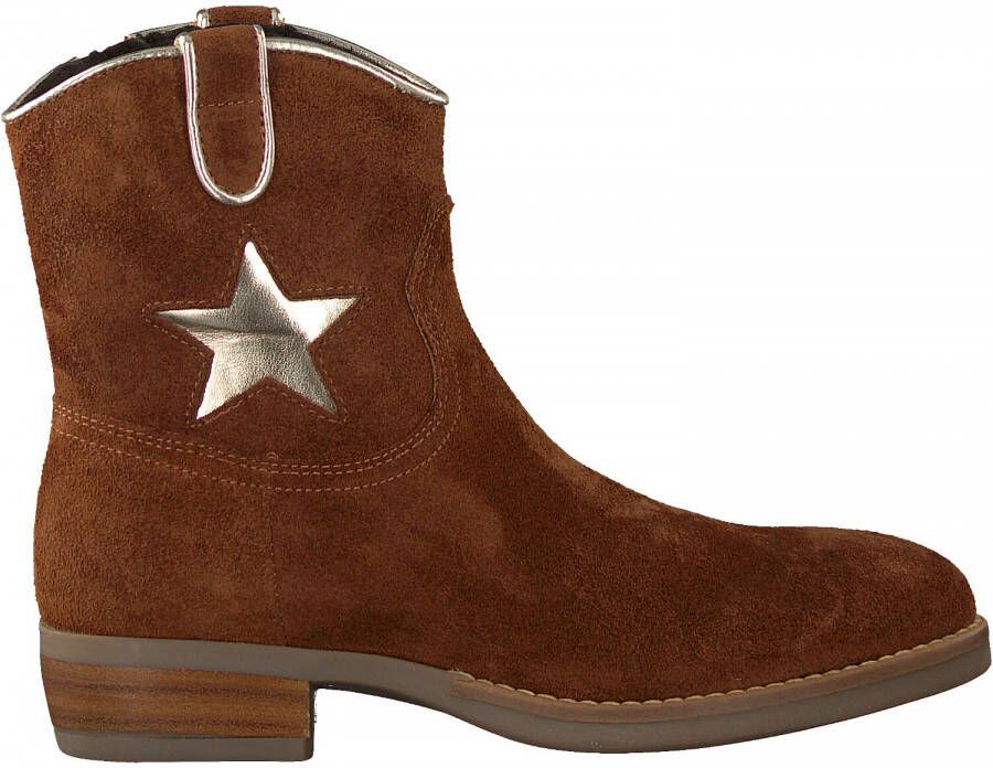 Omoda O1024 Enkellaarsjes Enkelboots met rits Meisjes Cognac