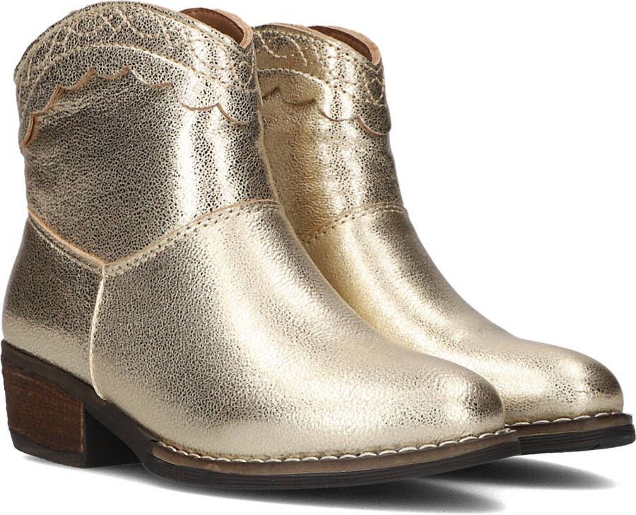 Omoda Lizzy Enkellaarsjes Enkelboots met rits Meisjes Goud