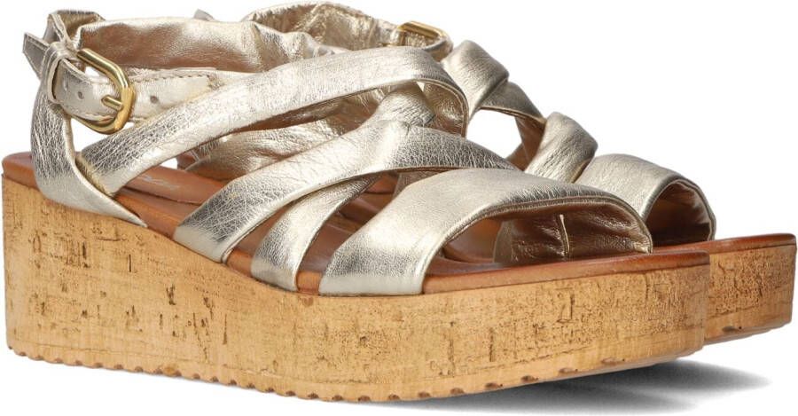 Omoda 722029 Sandalen Met Sleehak Dames Goud