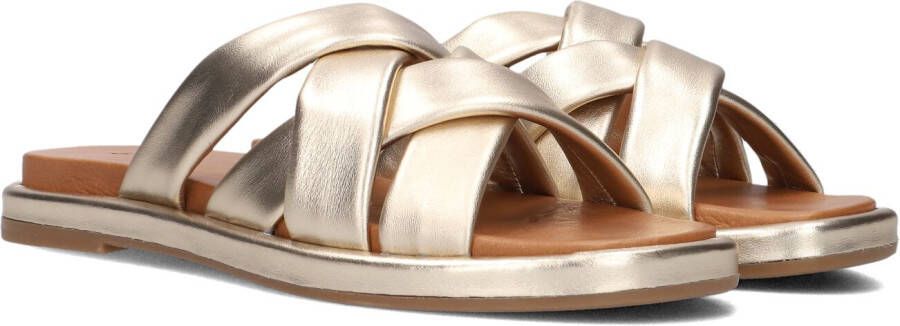 Omoda Gouden Comfort Slippers met Kruisband