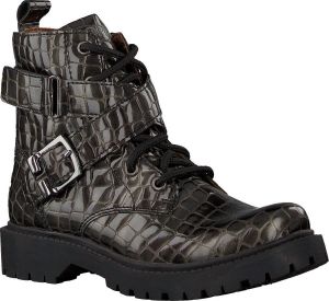 Omoda Om120777 Veterboots Laarzen Met Veters Meisjes Grijs