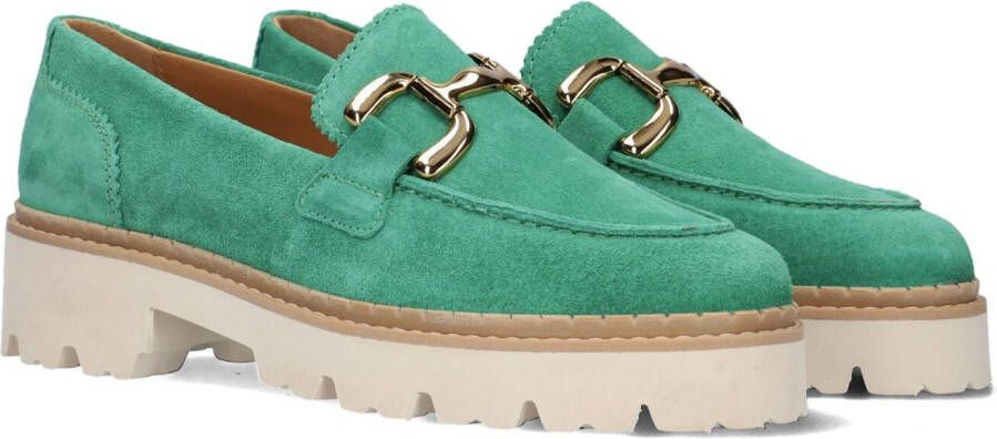 Chain Detail Bee Bold Loafers Instappers Dames Groen