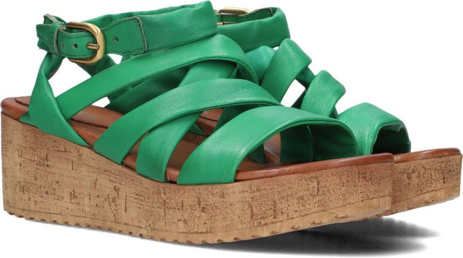 Omoda 722029 Sandalen Met Sleehak Dames Groen