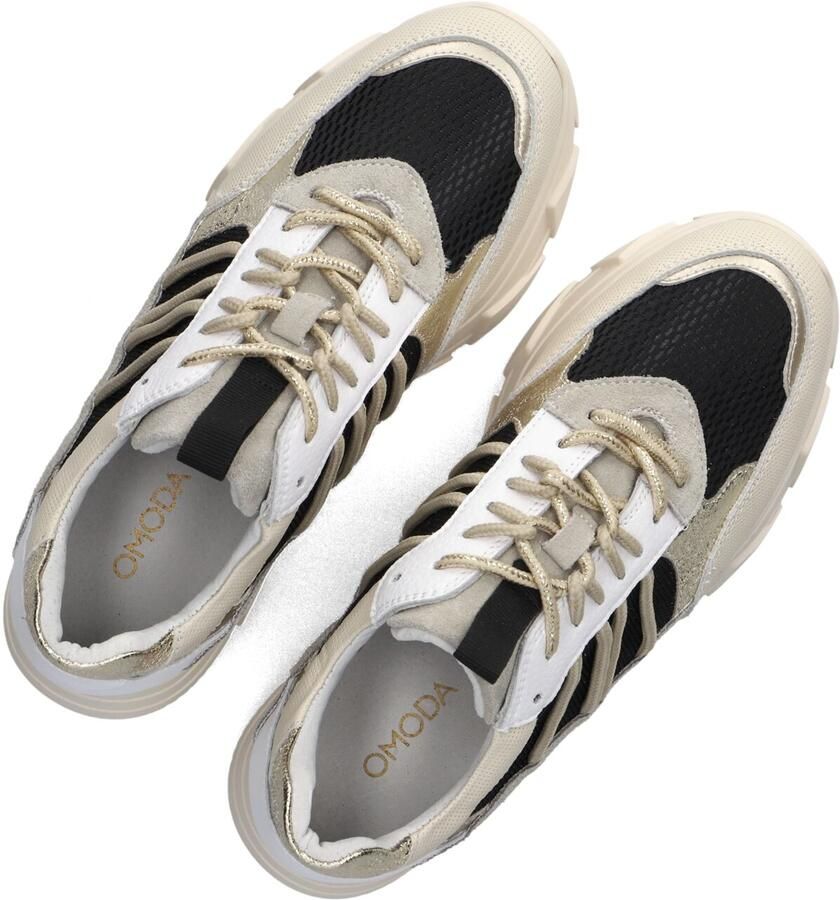 Omoda Beige Chunky Sole Low-Top Sneakers - Foto 3