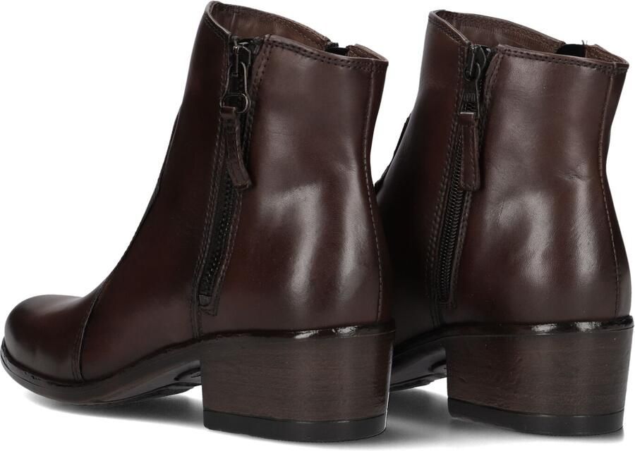 Omoda Badia Enkellaarsjes Enkelboots met rits Dames Bruin - Foto 4
