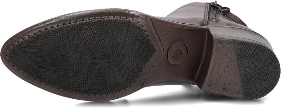 Omoda Badia Enkellaarsjes Enkelboots met rits Dames Bruin - Foto 5