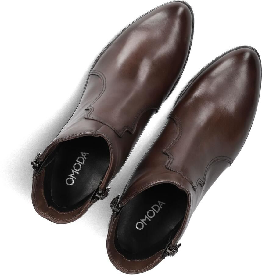 Omoda Badia Enkellaarsjes Enkelboots met rits Dames Bruin - Foto 2