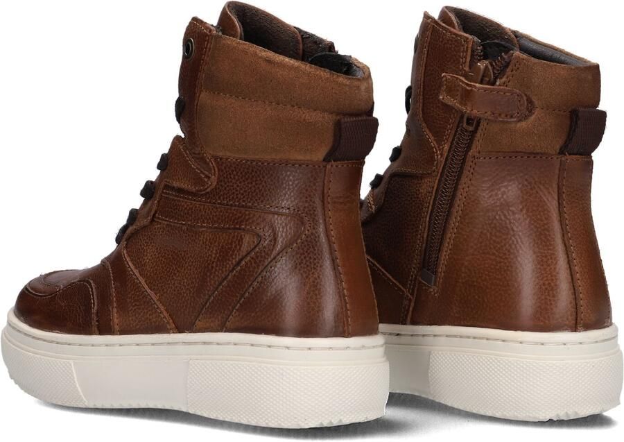 Omoda K001043 Hoge sneakers Leren Sneaker Jongens Cognac - Foto 5