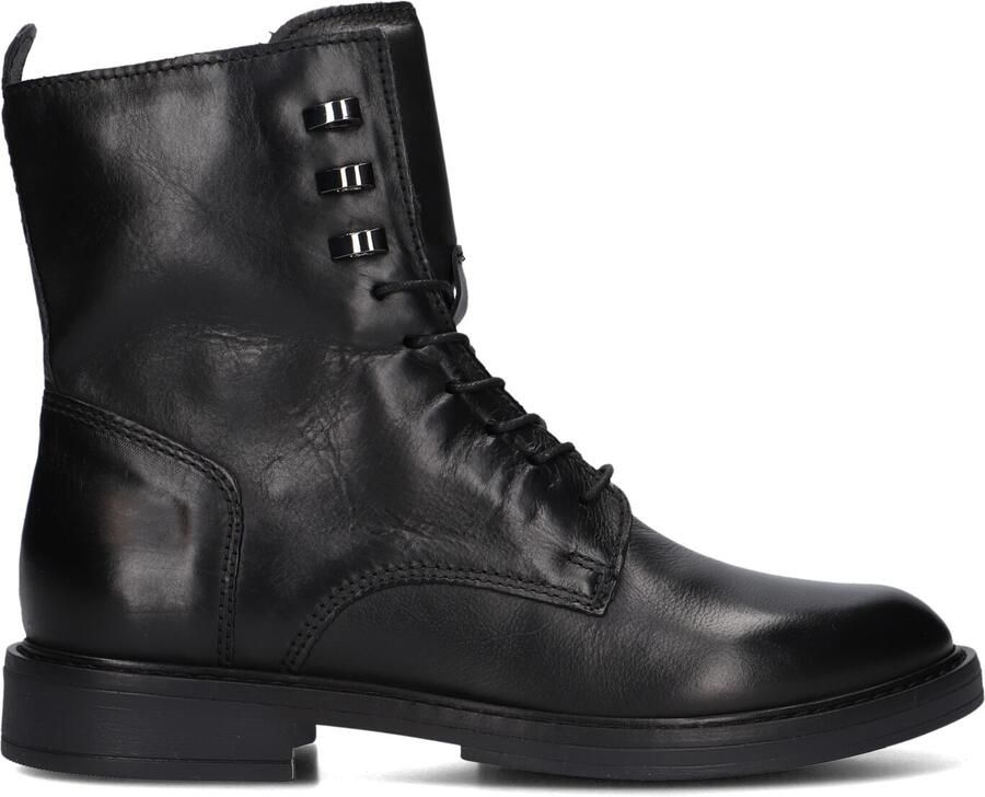 Omoda Zwarte Leren Veterschoenen - Foto 3