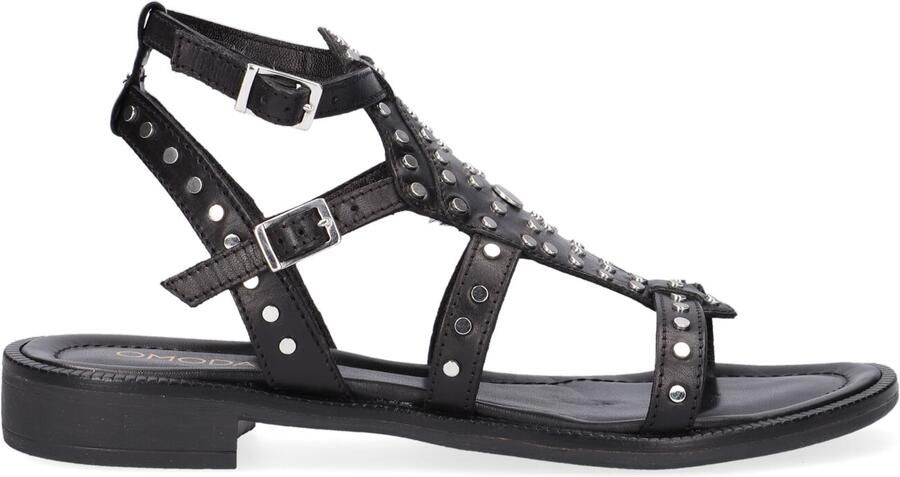 Omoda Zwarte Sandalen met Metalen Studs - Foto 4