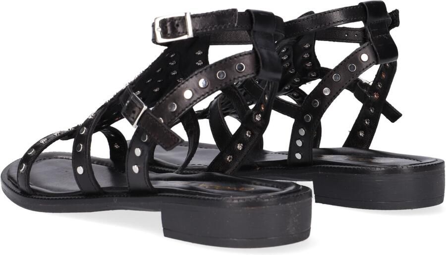 Omoda Zwarte Sandalen met Metalen Studs - Foto 3