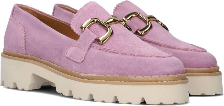 Chain Detail Bee Bold Loafers Instappers Dames Paars