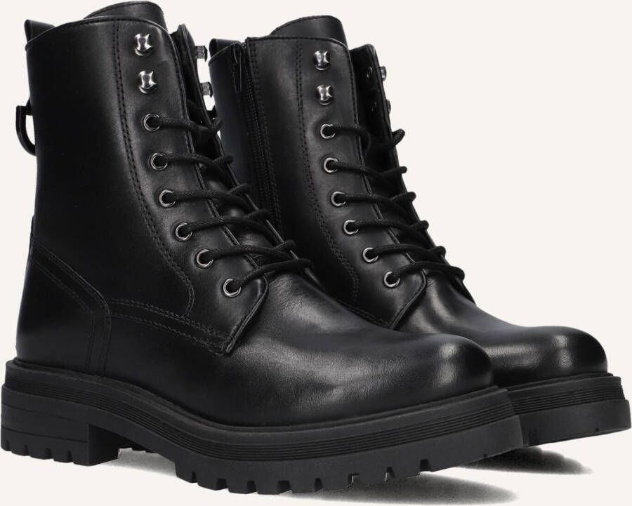 Omoda Zwarte Veterboots Lpmink-100