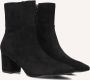 Omoda 0591-2 Enkellaarsjes Enkelboots met rits Dames Zwart - Thumbnail 1