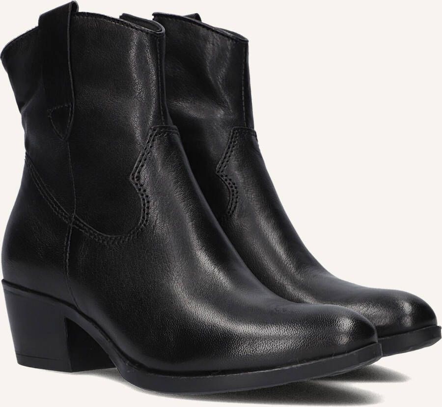 Omoda Dallas Enkellaarsjes Enkelboots met rits Dames Zwart