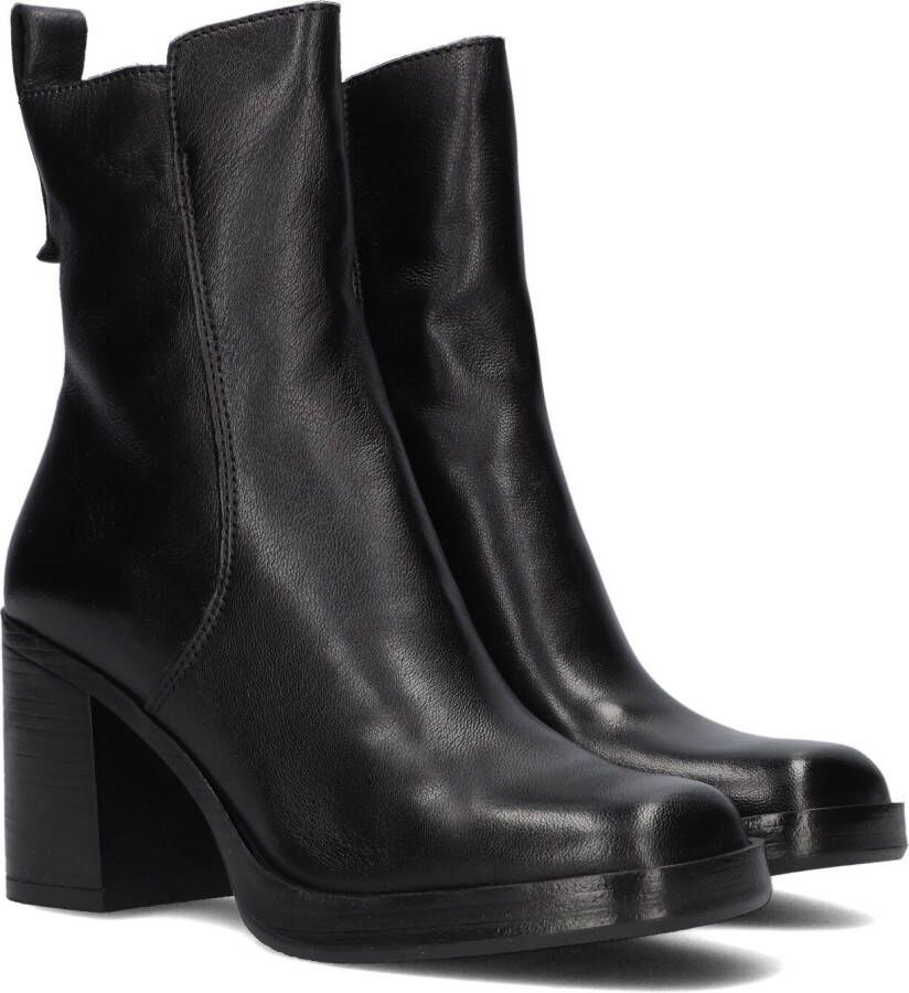 Omoda Mica Low Enkellaarsjes Enkelboots met rits Dames Zwart