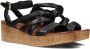 Omoda 722029 Sandalen Met Sleehak Dames Zwart - Thumbnail 1