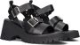 Omoda 7558 Sandalen Dames Zwart - Thumbnail 1