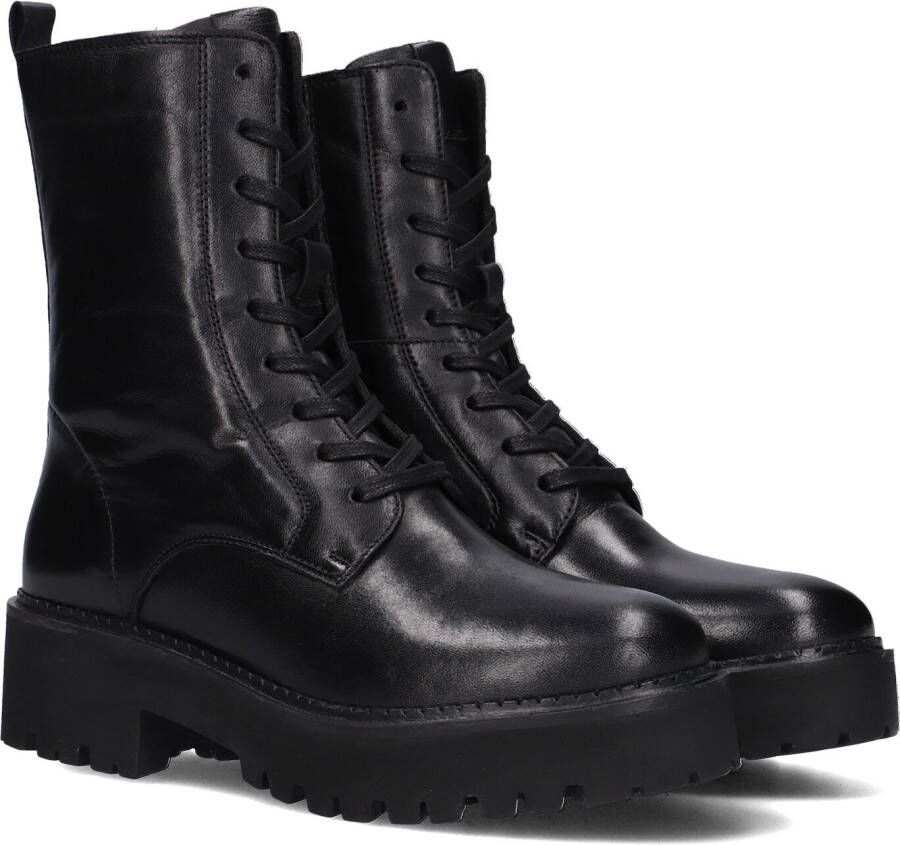 Omoda 16477 Veterboots Laarzen Met Veters Dames Zwart