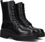 Omoda 16477 Veterboots Laarzen Met Veters Dames Zwart - Thumbnail 1