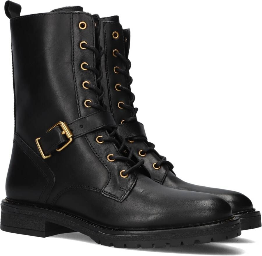 Omoda Lpdungaball-38 Veterboots Laarzen Met Veters Dames Zwart