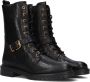 Omoda Lpdungaball-38 Veterboots Laarzen Met Veters Dames Zwart - Thumbnail 1