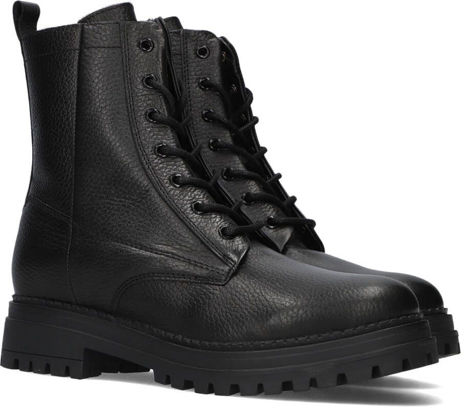 Omoda Lpluna-27 Veterboots Laarzen Met Veters Dames Zwart