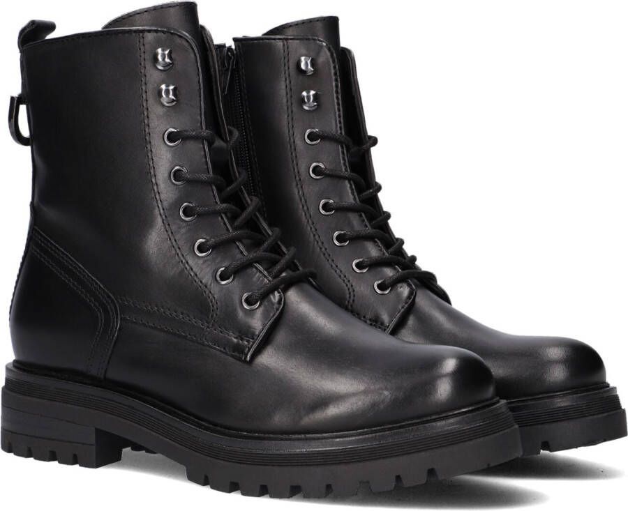 Omoda Lpmink 100 Veterboots Laarzen Met Veters Dames Zwart