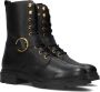 Omoda Lpsophie-41 Veterboots Laarzen Met Veters Dames Zwart - Thumbnail 1