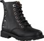 Omoda Om120554 Veterboots Laarzen Met Veters Meisjes Zwart - Thumbnail 1