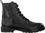 Omoda Om120780 Veterboots Laarzen Met Veters Meisjes Zwart - Thumbnail 1