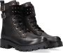 Omoda Om121793 Veterboots Laarzen Met Veters Meisjes Zwart - Thumbnail 1