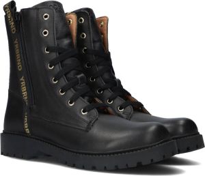 Omoda Om122782 Veterboots Laarzen Met Veters Meisjes Zwart