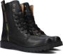 Omoda Om122782 Veterboots Laarzen Met Veters Meisjes Kids Zwart - Thumbnail 1