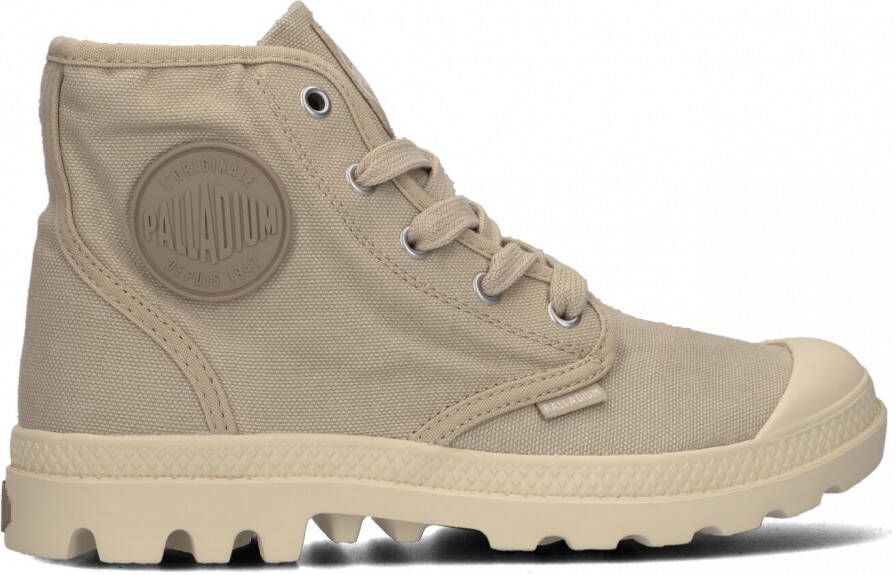 Palladium Womens Pampa Hi Veterboots Laarzen Met Veters Dames Beige - Foto 1