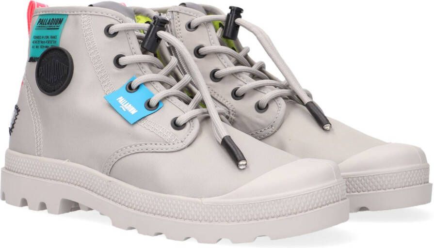 Palladium Grijze Hoge Sneaker Overlab Neon Pampa K