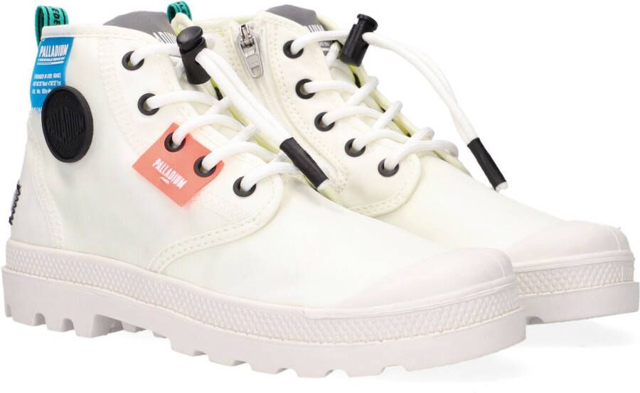 Palladium Witte Hoge Sneaker Overlab Neon Pampa K