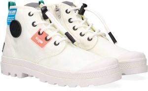 Palladium Overlab Neon Pampa K Hoge sneakers Jongens Wit