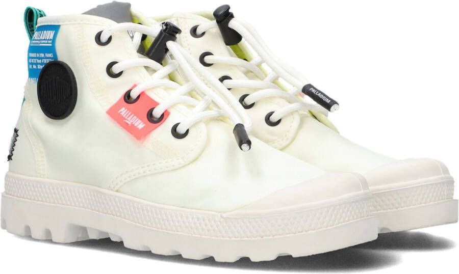 Palladium Witte Hoge Sneaker Overlab Neon Pampa K
