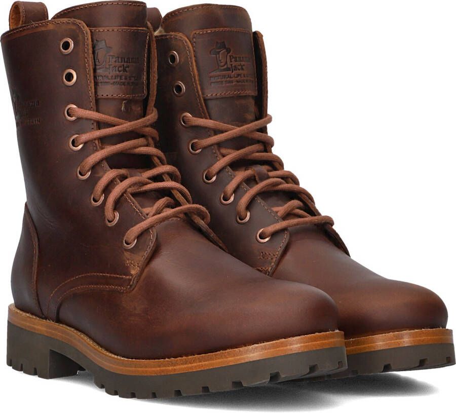 Panama Jack FRISIA~B10~~~~~~~~~~~~~~~~~~~~ Hoge sneakersVeterlaarzenDames veterschoenenDames sneakersHalf-hoge schoenen Cognac