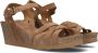 Panama Jack Vera Sandalen Met Sleehak Dames Bruin - Thumbnail 1