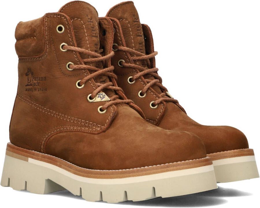 Panama Jack Lua B2 Veterboots Laarzen Met Veters Dames Cognac