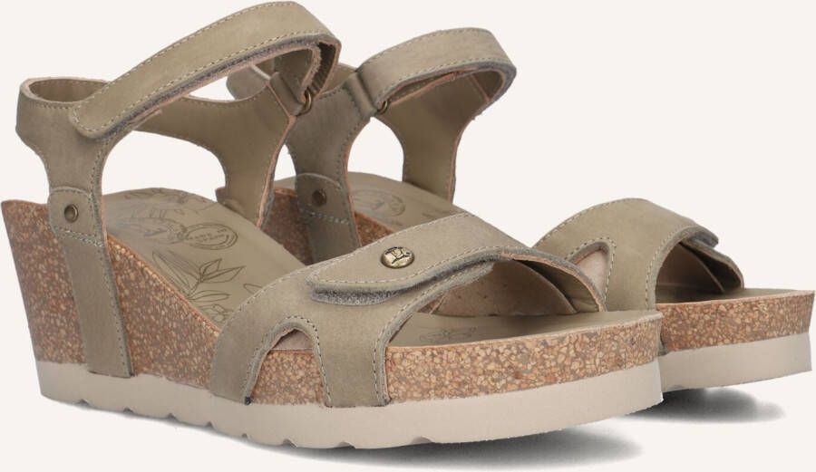 Panama Jack Julia Sandalen Met Sleehak Dames Groen